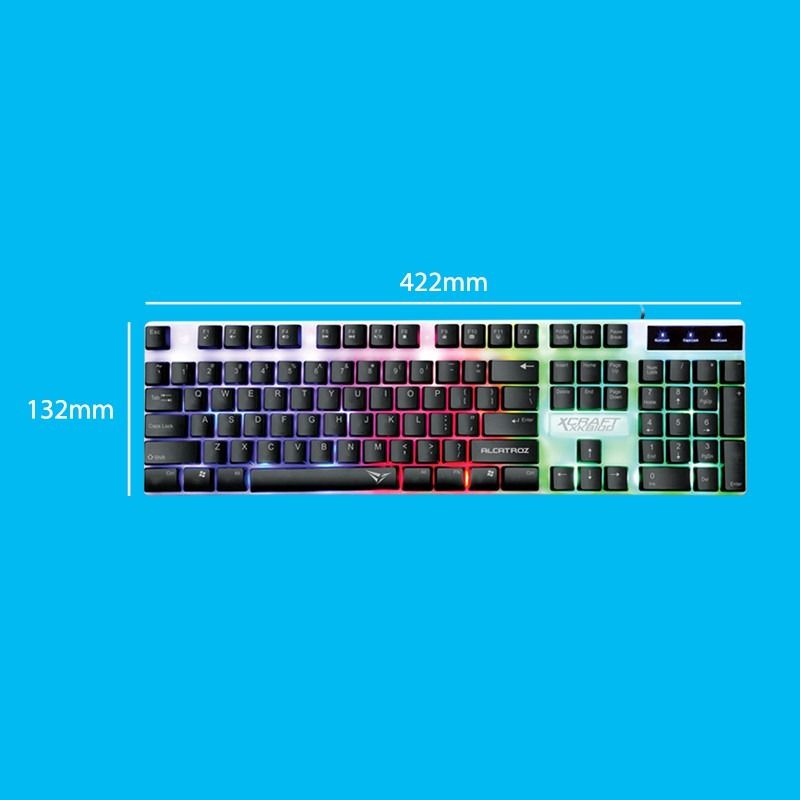 Alcatroz XCraft XKB 100 Spill Proof Gaming Keyboard with Backlight