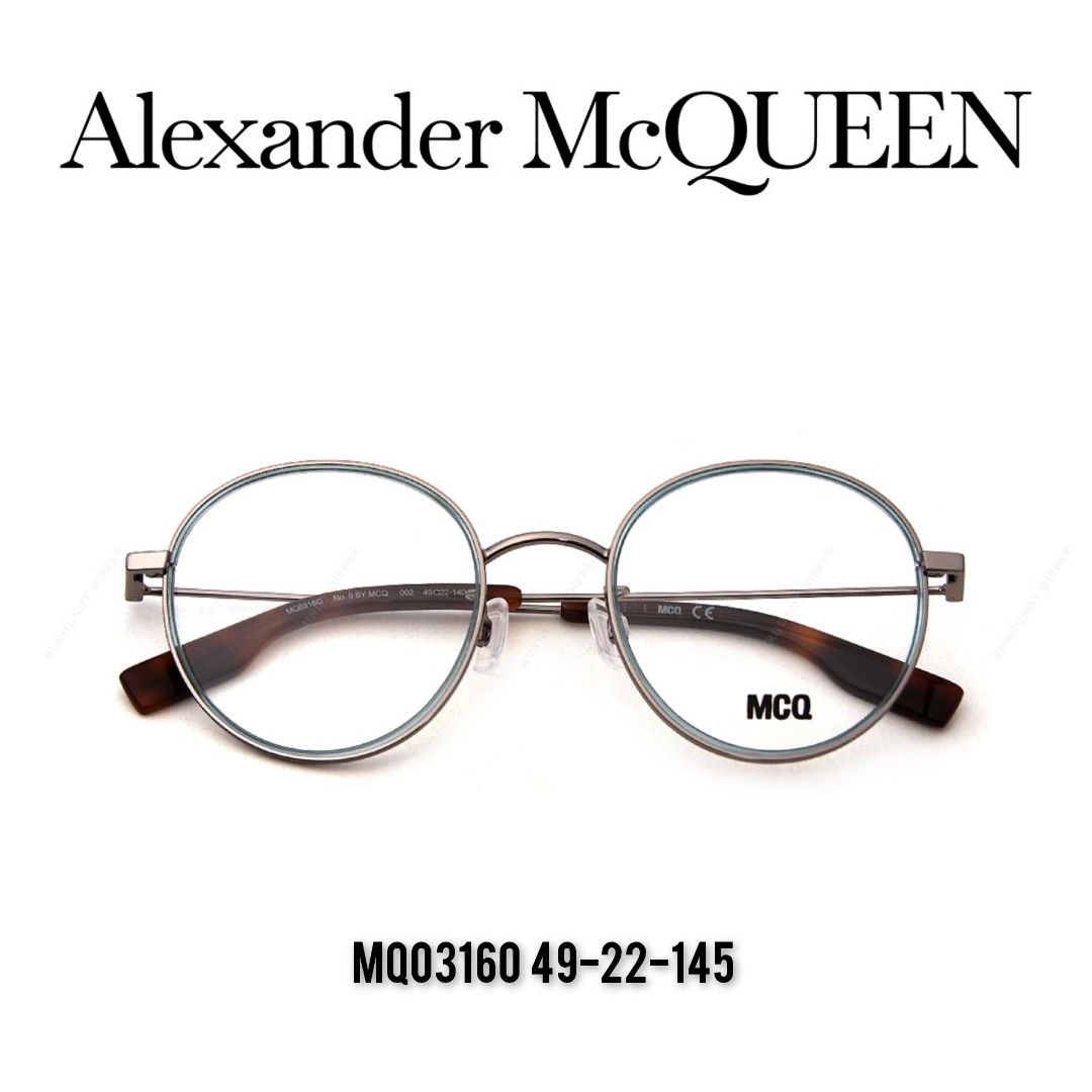 Alexander mcqueen round metal sunglasses sales