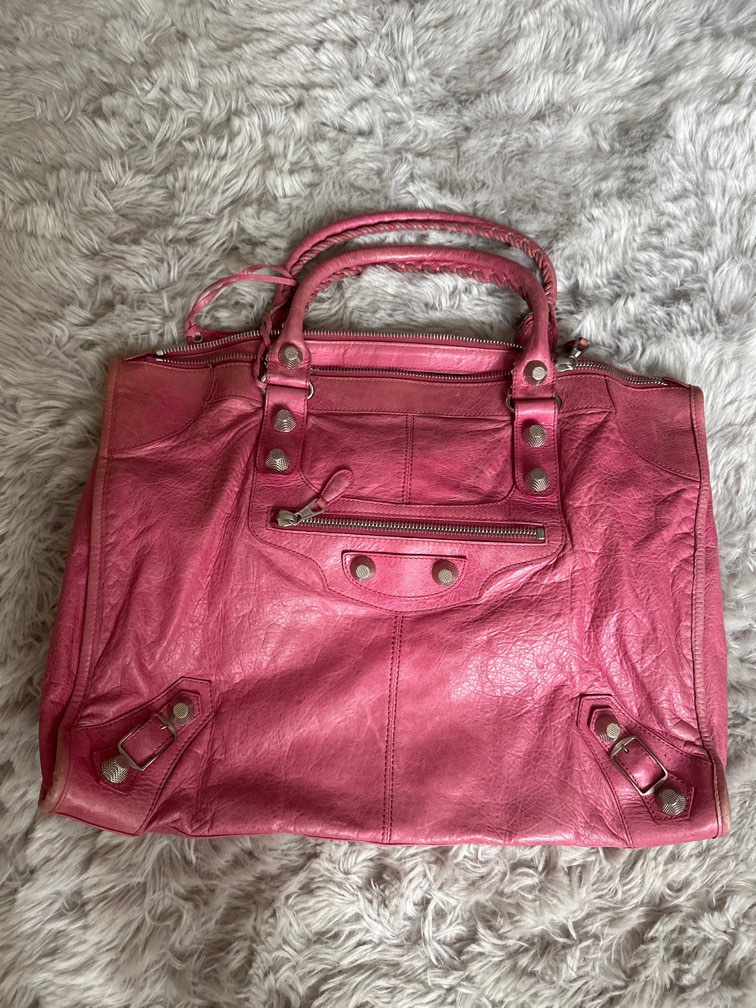Authentic balenciaga silver giant weekender, Luxury, Bags & Wallets on ...