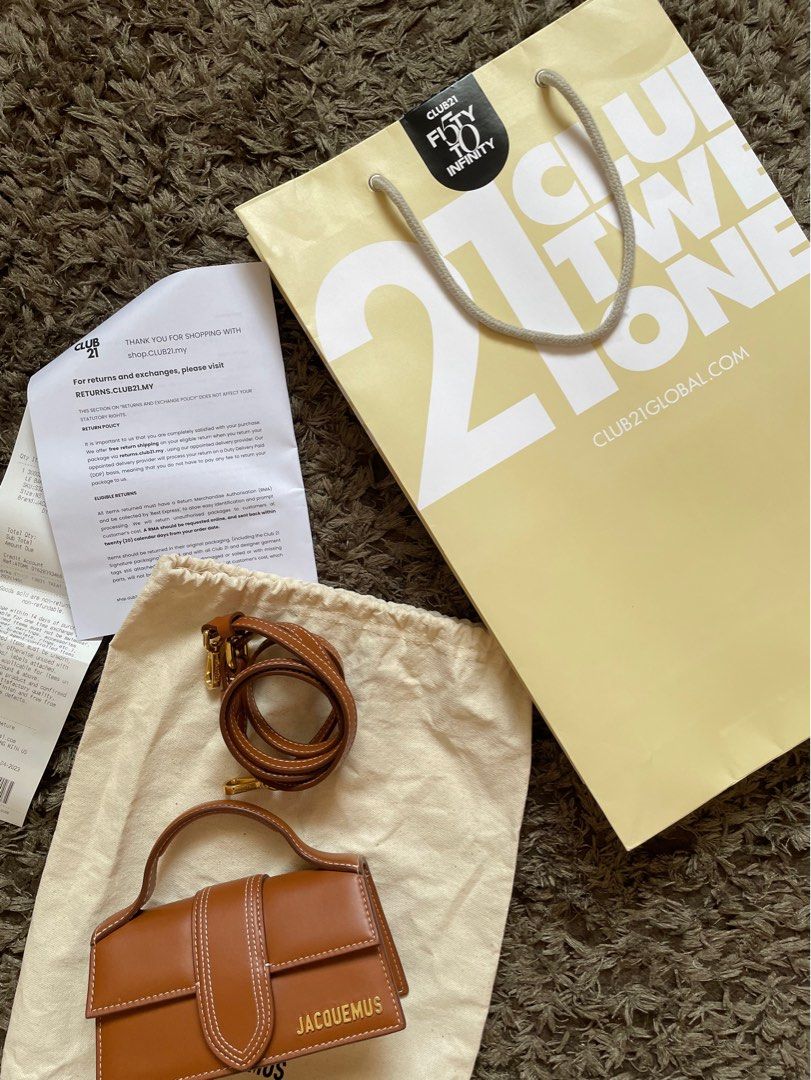 jacquemus light brown bag