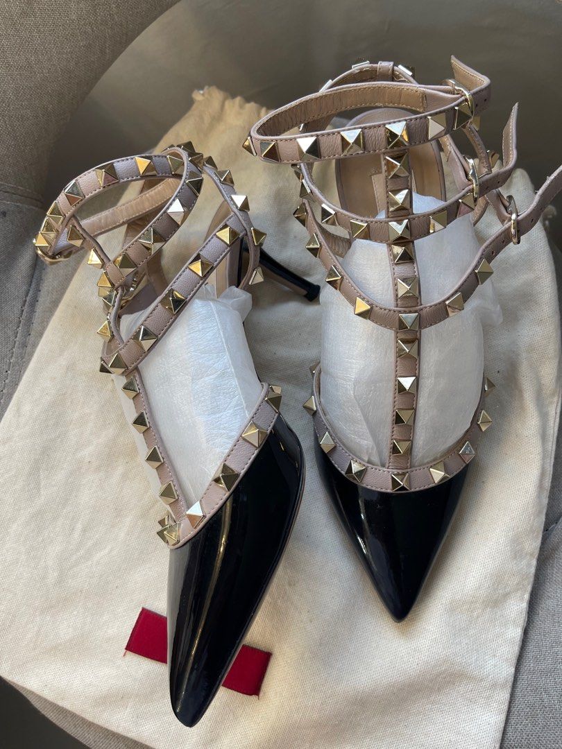 Authentic valentino studded kitten heels on Carousell