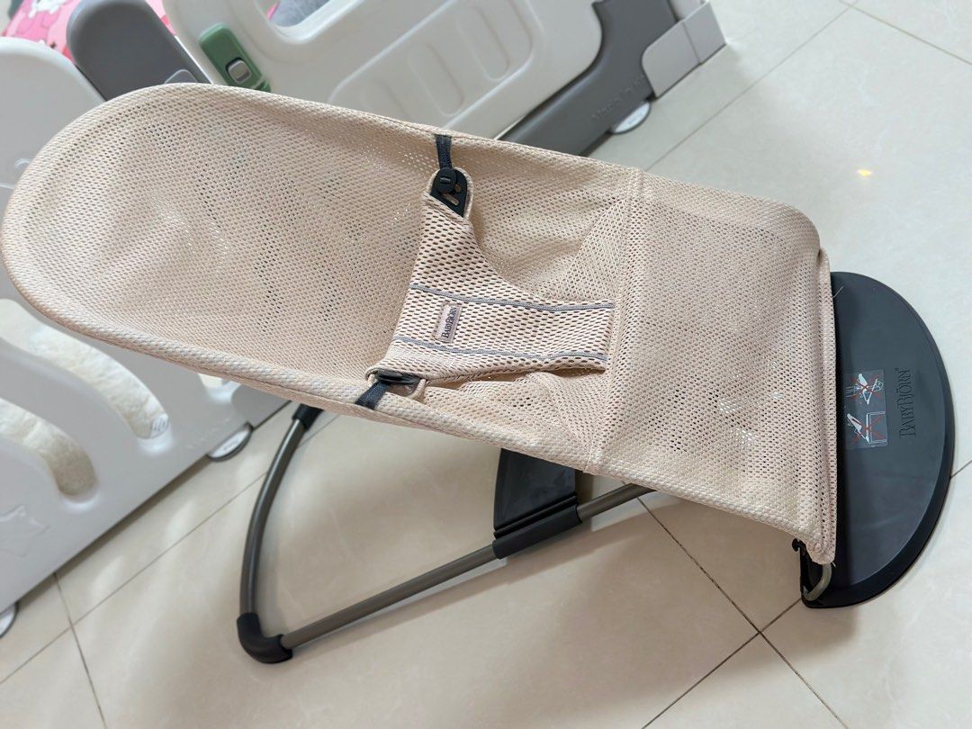 Baby Bjorn Bouncer mesh nude pink, Babies & Kids, Baby Nursery & Kids
