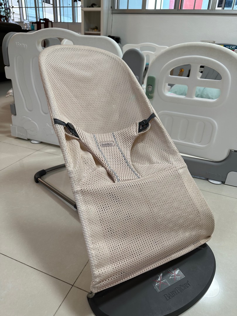 Baby Bjorn Bouncer mesh nude pink, Babies & Kids, Baby Nursery & Kids