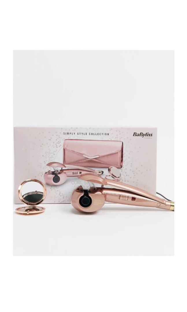 Babyliss curl secret rose gold gift set curler hair champagne auto