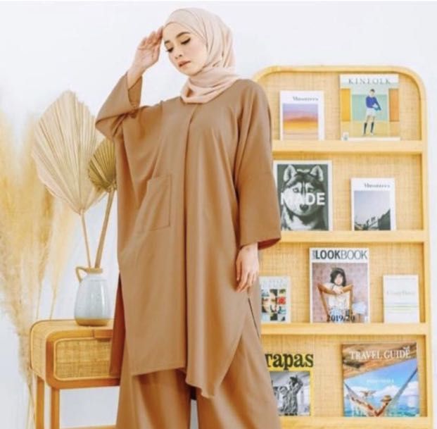 Baggy suit, Women's Fashion, Muslimah Fashion, Baju Kurung & sets on Carousell