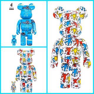 Basquiat Keith Harring # 9 100% 400% 1000% Bearbrick