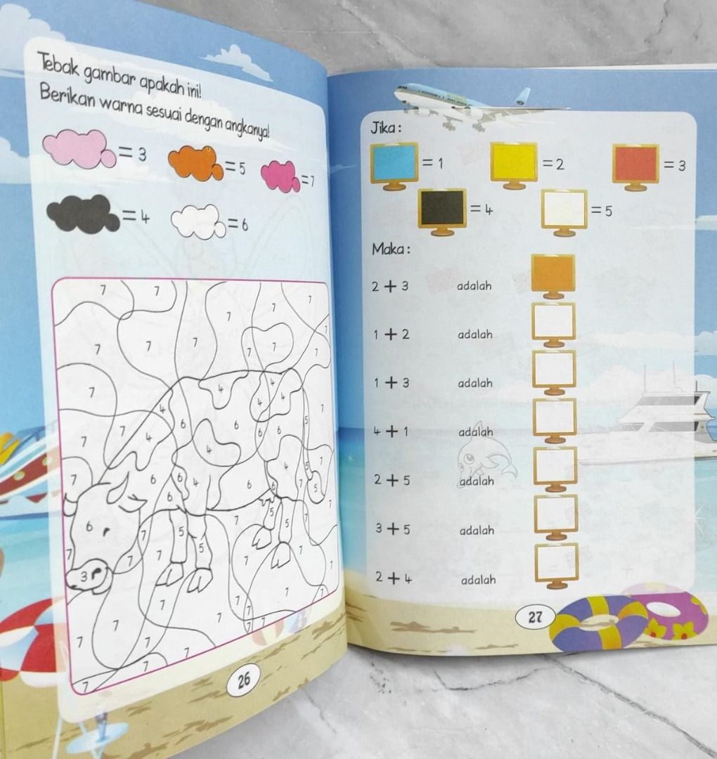 Bermain Angka dan Warna (Buku Aktivitas), Buku & Alat Tulis, Buku Anak