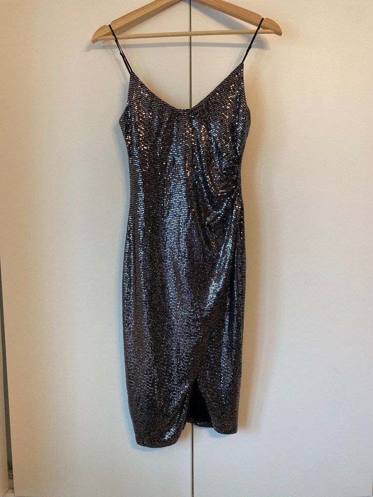 Black Halo Bowery Disco Sheath Dress Women s Fashion Dresses