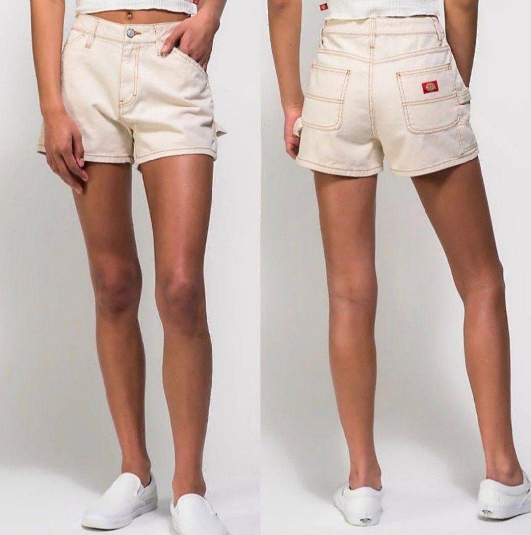 White carpenter shorts online