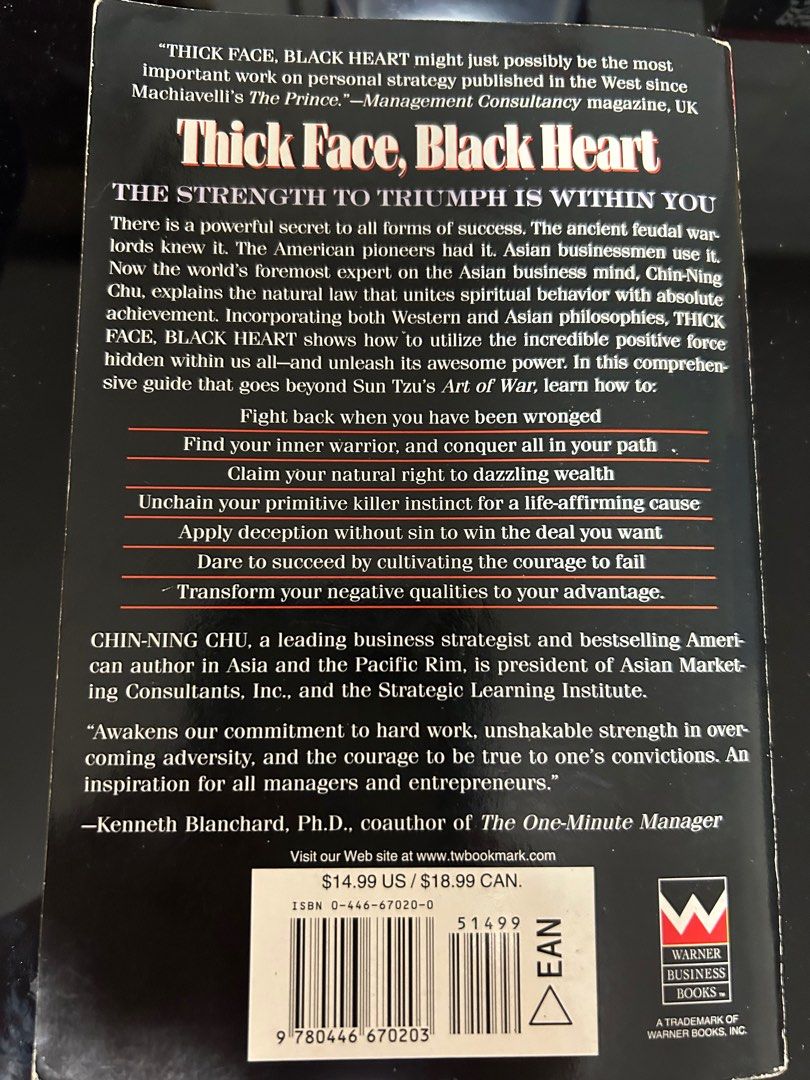 Book 25 Thick Face Black Heart, Hobbies & Toys, Books & Magazines