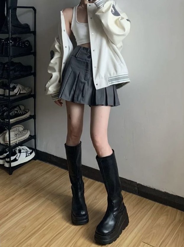 Girls in cheap knee high boots