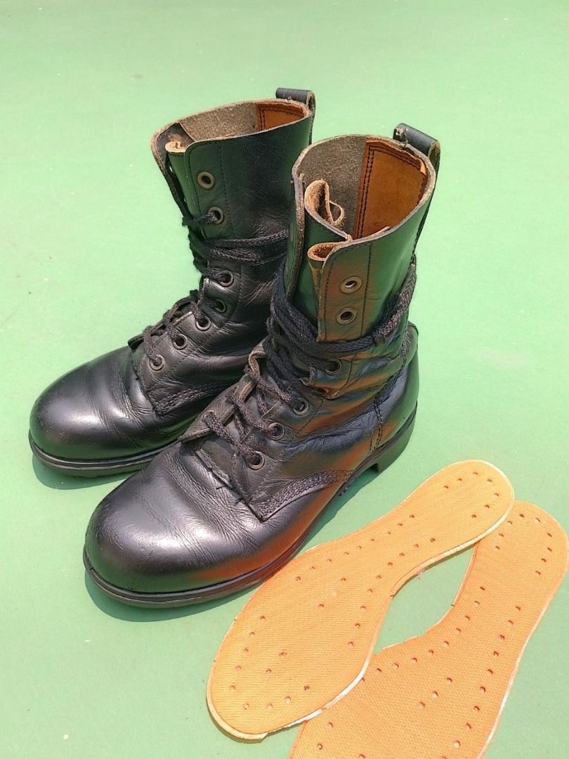 british army combat boots. , 女裝, 鞋, 靴 Carousell