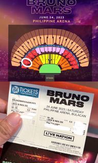 Bruno Mars Ticket Day 1