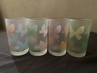 Butterfly drinking glass
