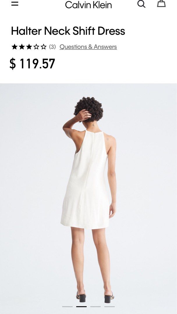 Calvin klein sale halter dress