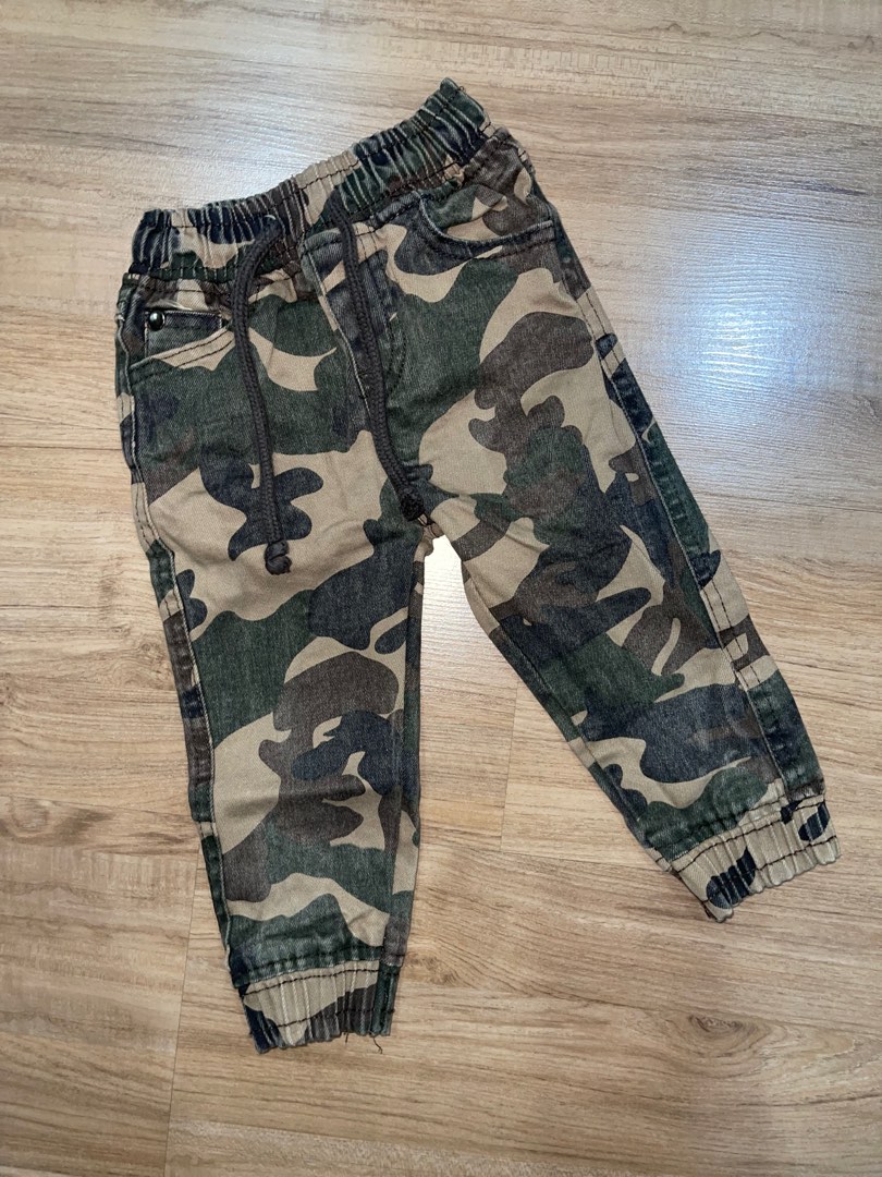 Camouflage Boy Pants, Babies & Kids, Babies & Kids Fashion on Carousell