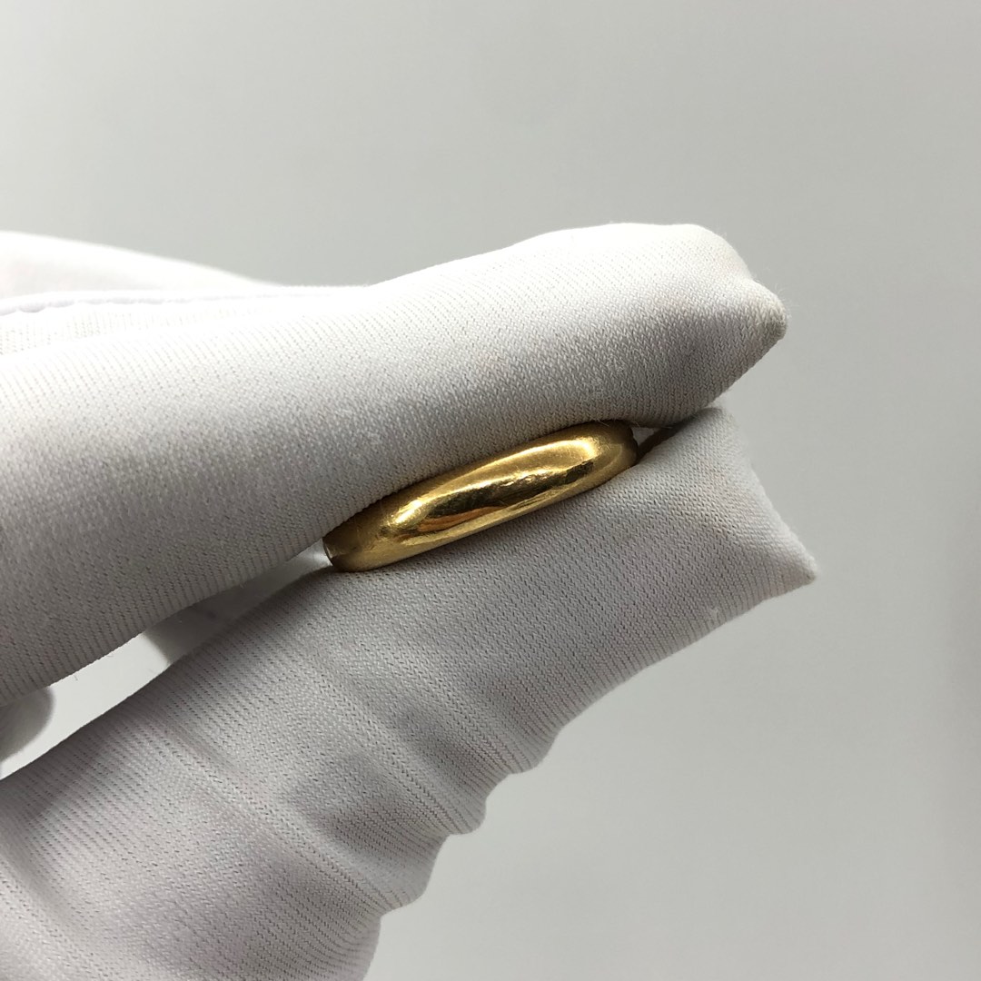 CARTIER 750 YG ELLIPSE 9.5G RING 237016902 Luxury Accessories