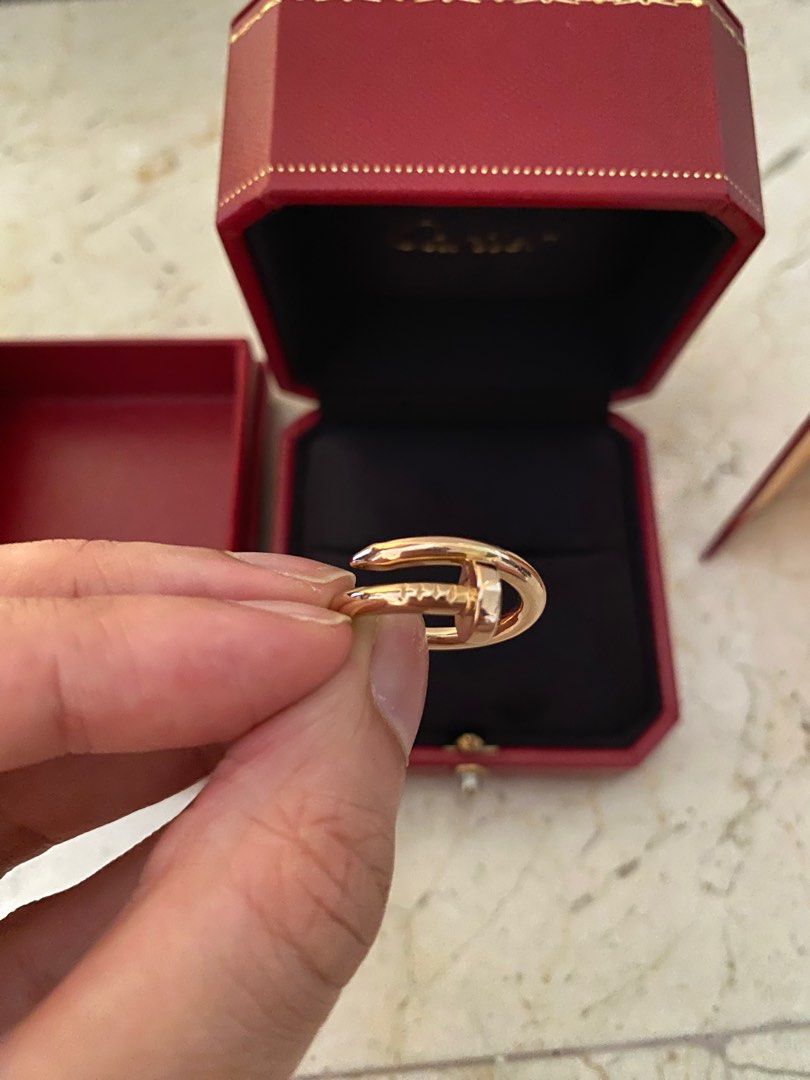 Cartier JUC Rose Gold Ring Luxury Accessories on Carousell