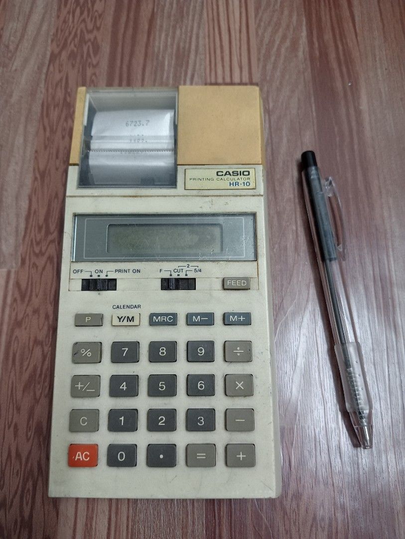 Casio Printing calculator display/deco, Hobbies & Toys, Collectibles ...