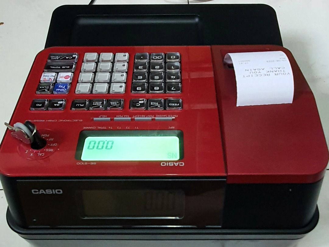 Casio se 5700 cash register top
