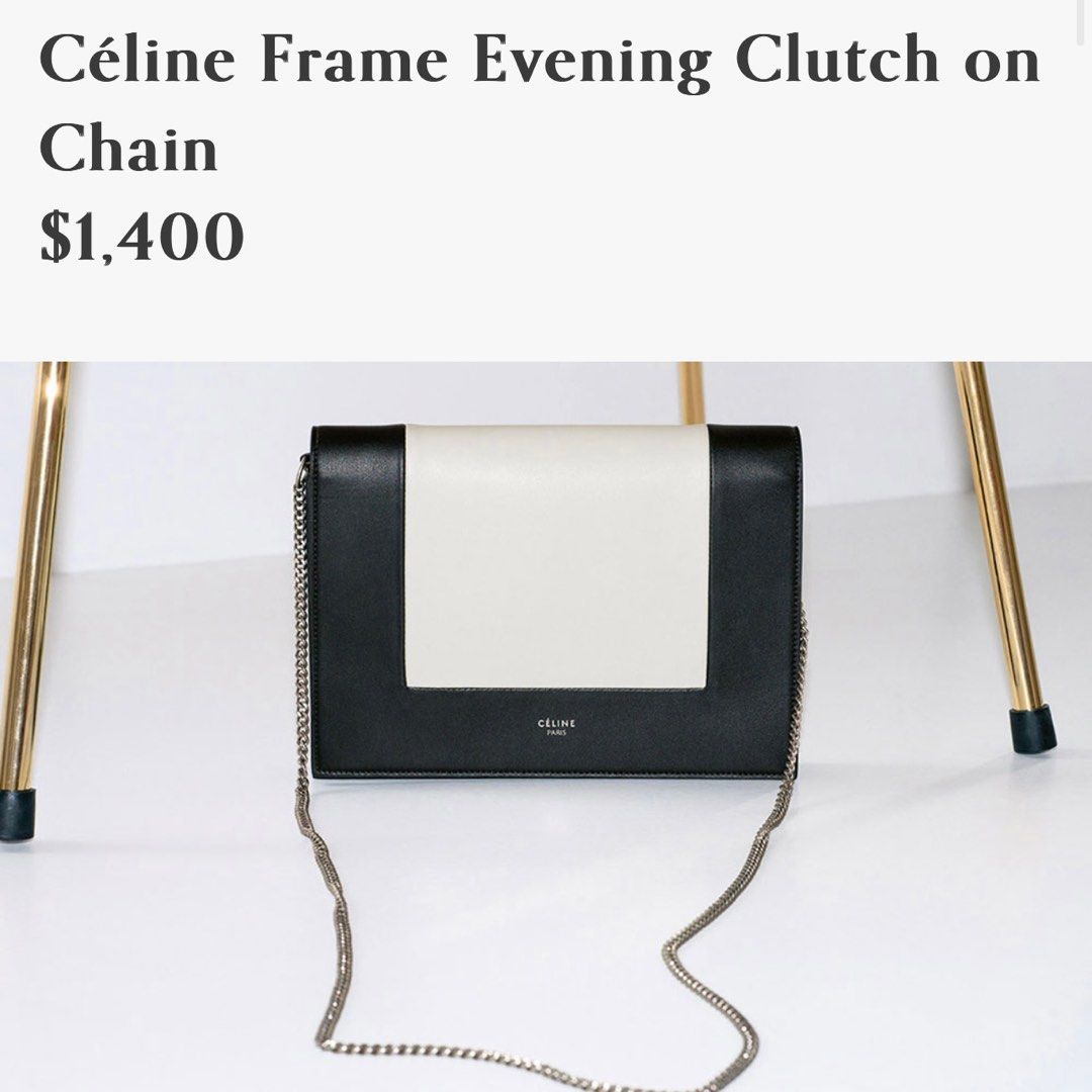 Celine evening sales clutch on chain