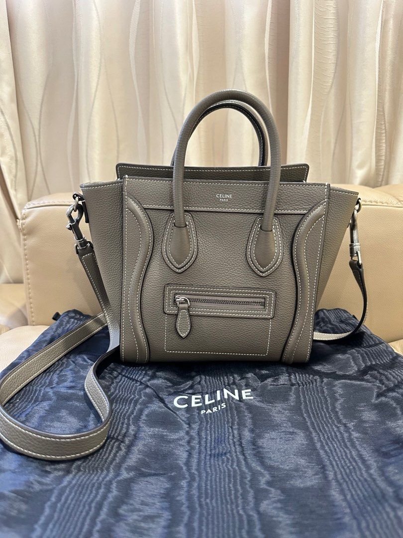 Celine mini luggage souris outlet
