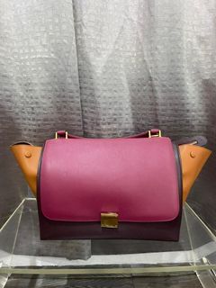 Celine Trapeze Tricolor Bag Authentic