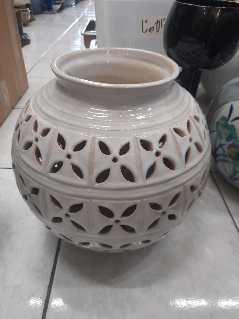 Ceramic fat vase, Furniture & Home Living, Home Decor, Vases