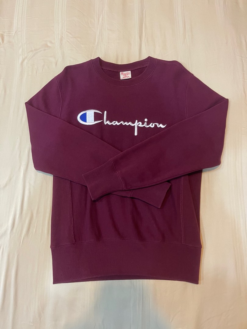 Maroon champion clearance sweatshirt