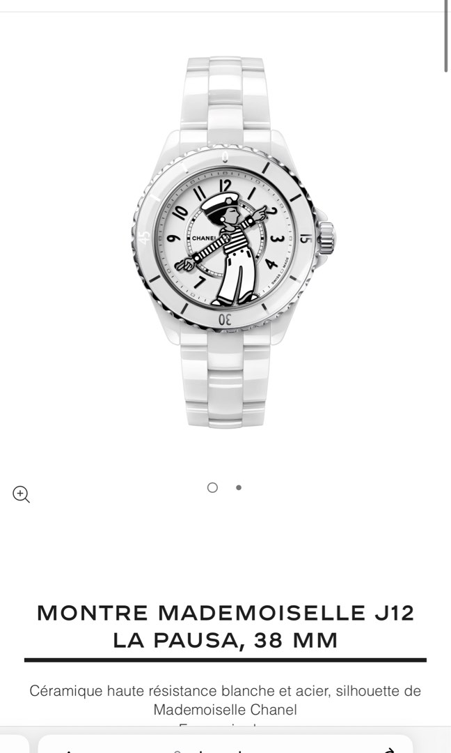 Chanel Montre Mademoiselle J12 La Pausa 38 MM