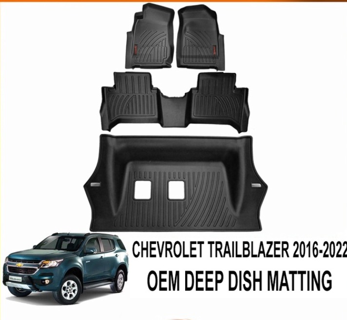 Chevrolet Trailblazer 2016 to 2022 OEM TPE Deep Dish Matting, Car Parts