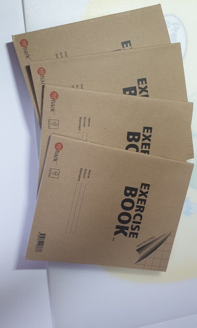 Chinese Medium Squared Exercise Books, Hobbies & Toys, Stationery