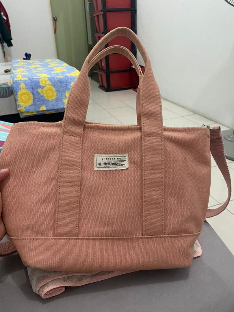 Christy Ng Pink Tote Bag, Women's Fashion, Bags & Wallets, Tote Bags on