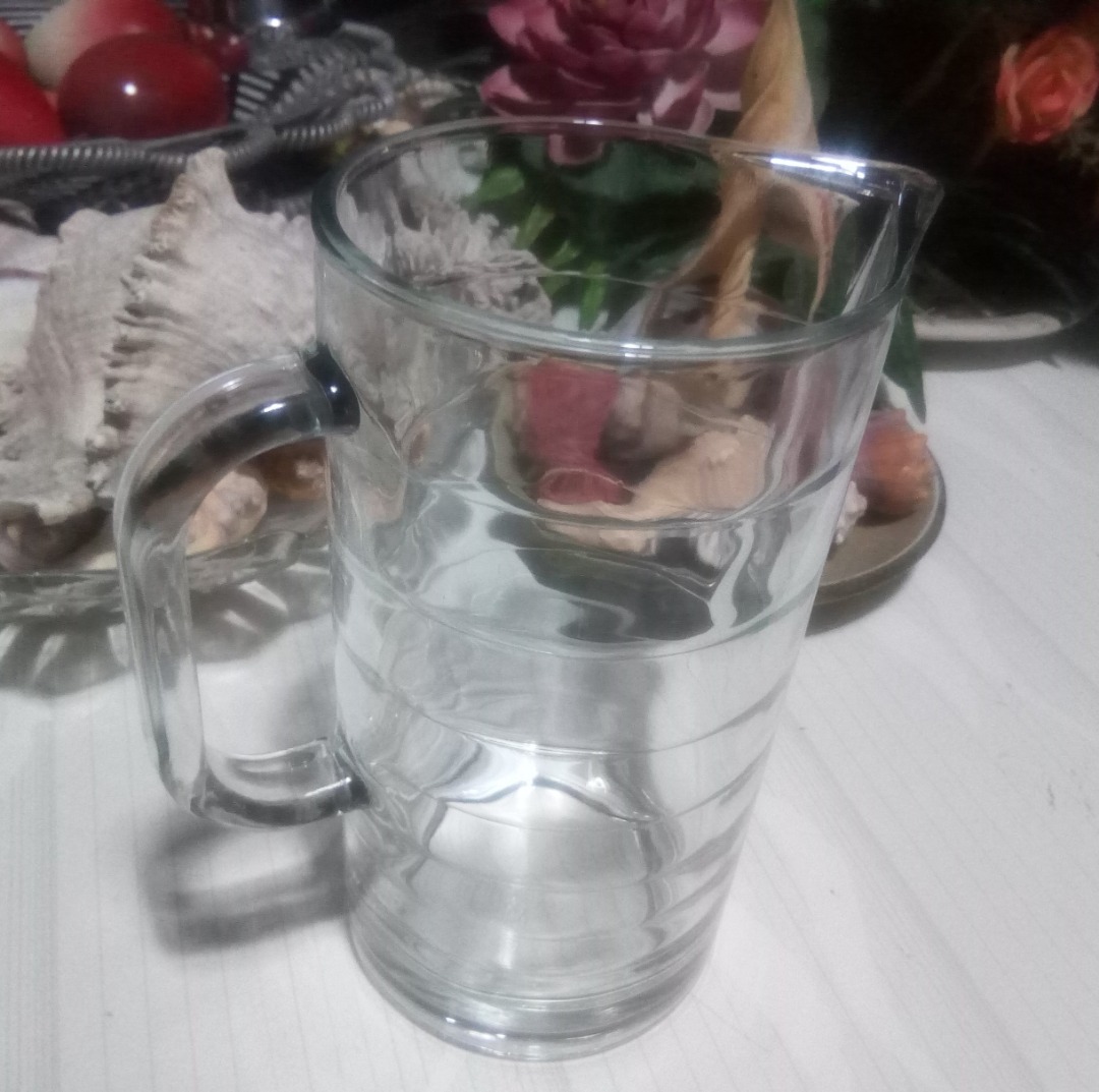 Collectible Vintage Ikea Glass Pitcher (Made in Italy) Thick & Heavy