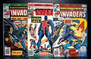 COMICS: Marvel: The Invaders #7-9 (1976), 1st Union Jack cover and full app/1st Baron Blood app