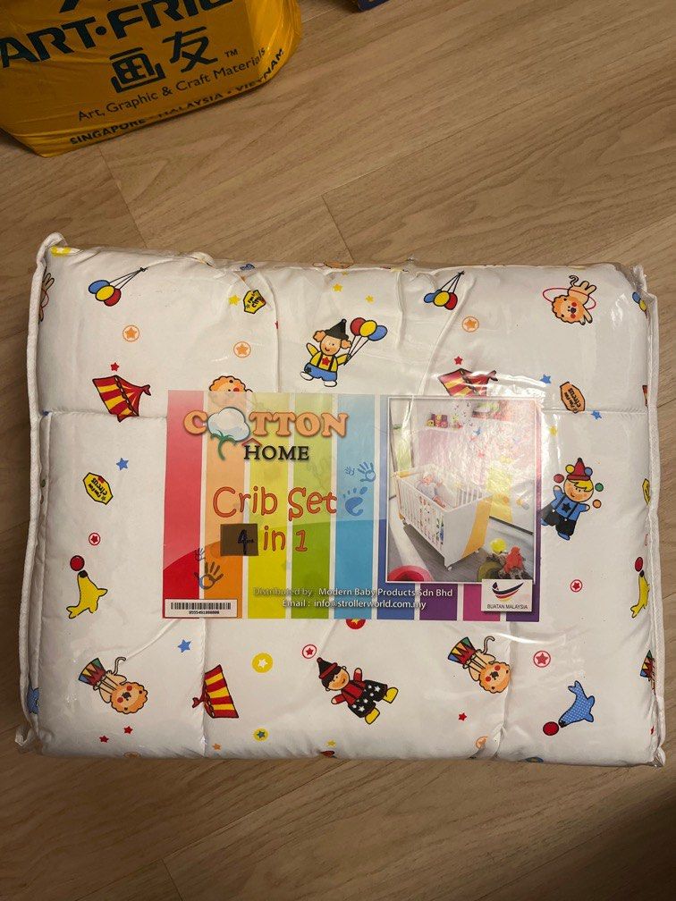 SALE Cotton Crib Set 4 in 1 Babies Kids Baby Nursery Kids