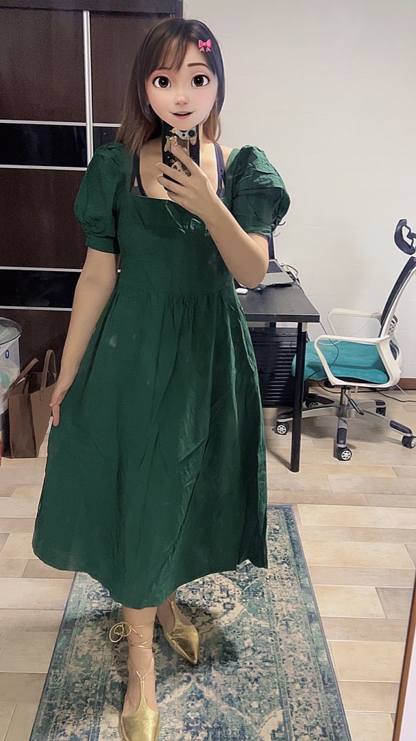 Cute dark green dresses hot sale