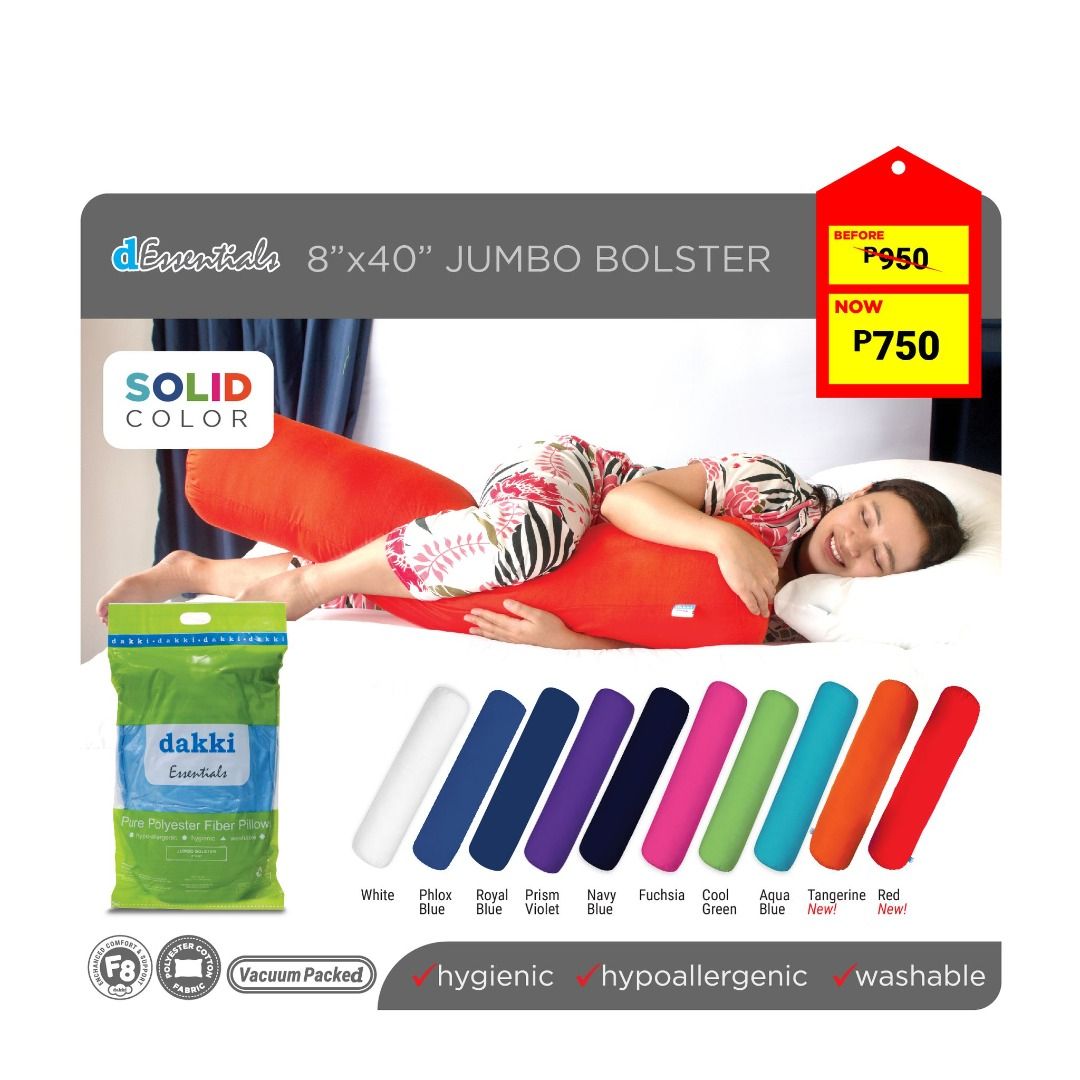 DAKKI ESSENTIALS JUMBO BOLSTER 8