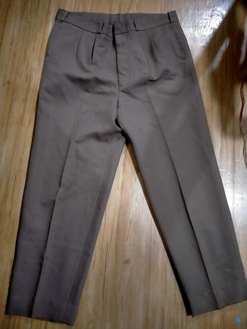 khaki pants black boots