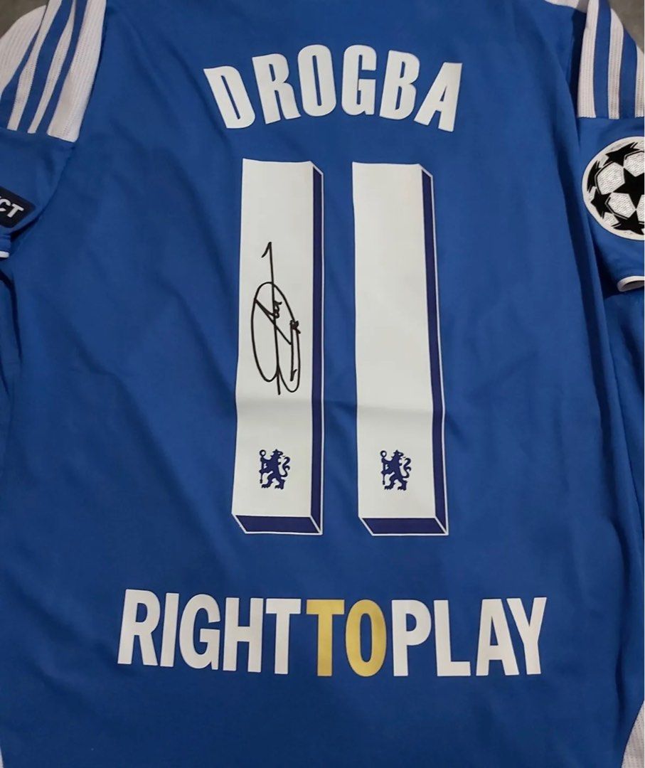 Didier drogba signed deals jersey