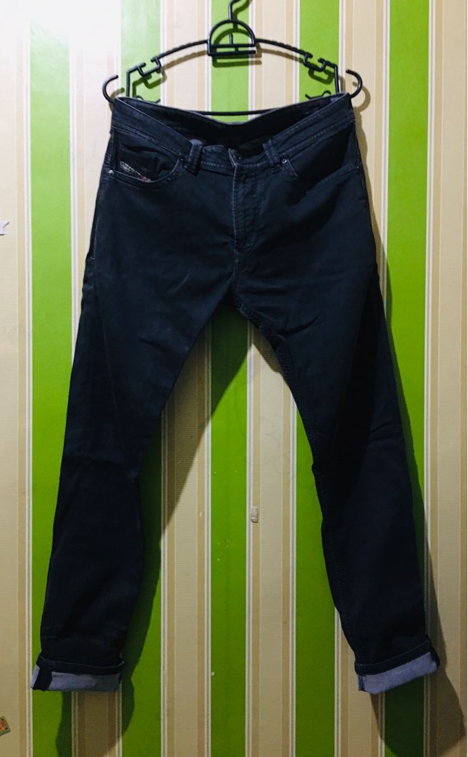 DIESEL Denim Sweat Pants THAVAR on Carousell