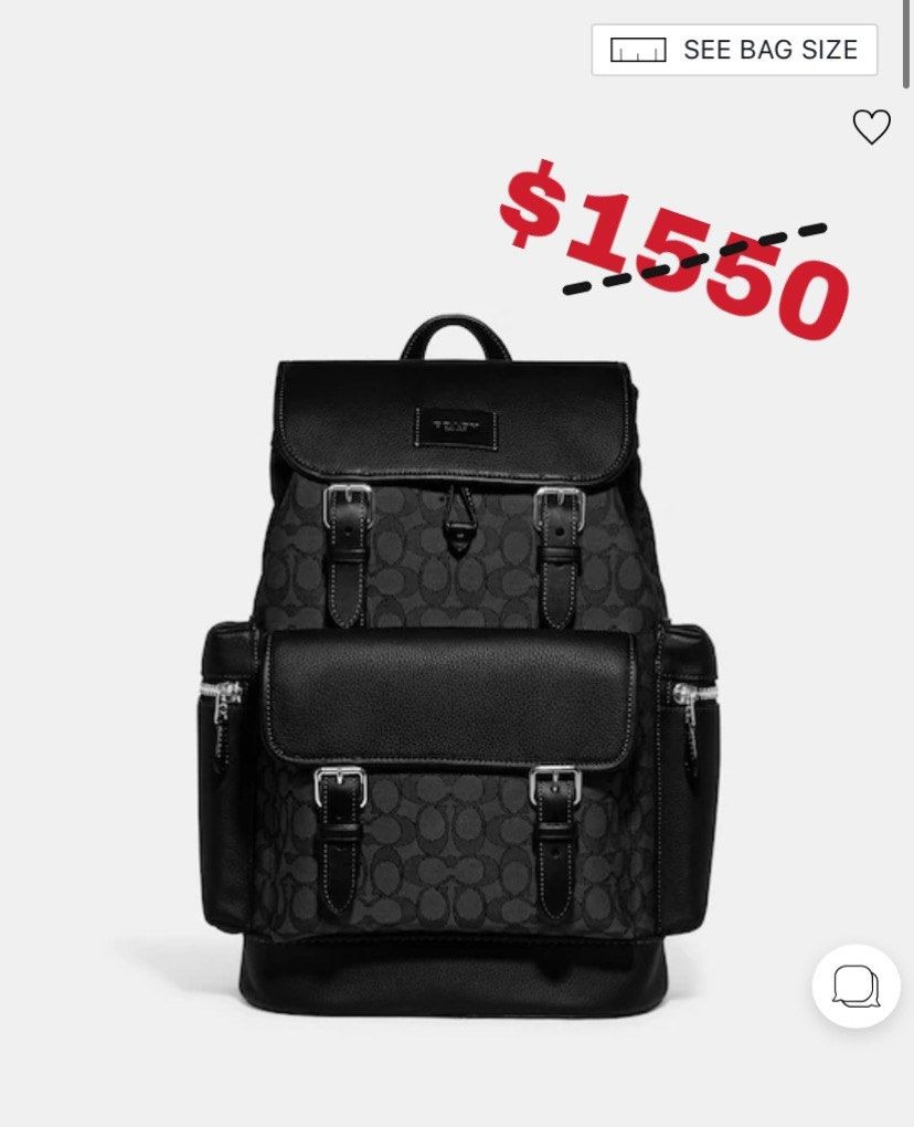 (DISCOUNTED & AUTHENTIC) Coach Sprint Backpack In Signature Jacquard