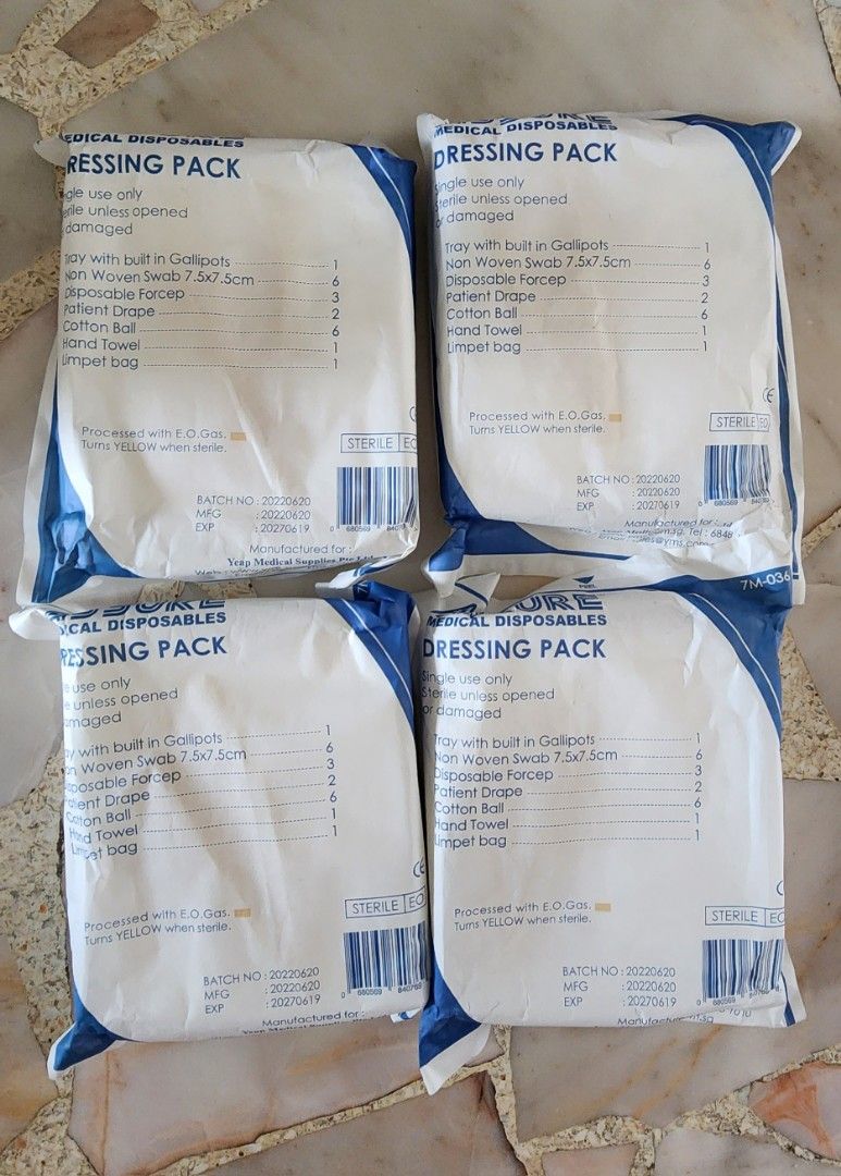 Disposable dressing kit, Health & Nutrition, Medical Supplies & Tools