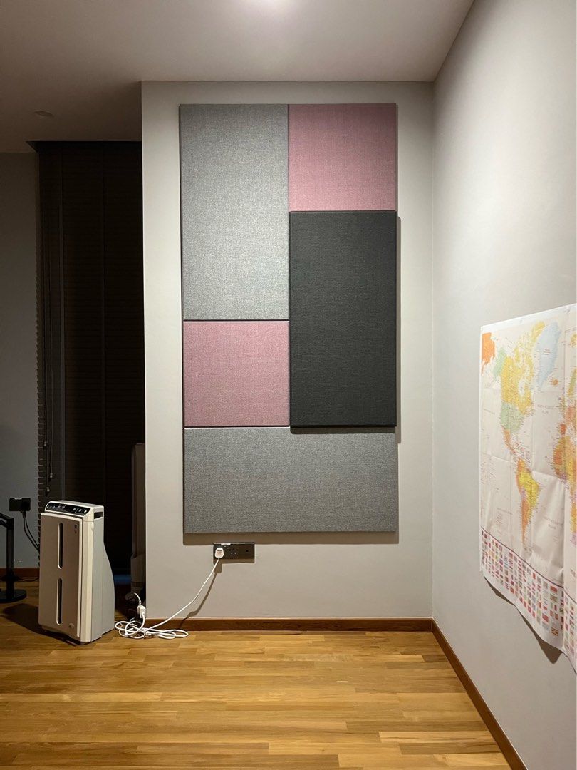 DIY Acoustic Fabric Wall Panel, Furniture & Home Living, Home ...