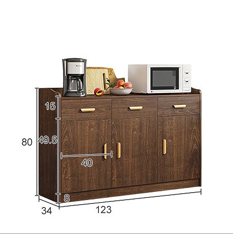 Dark wood on sale side cabinet