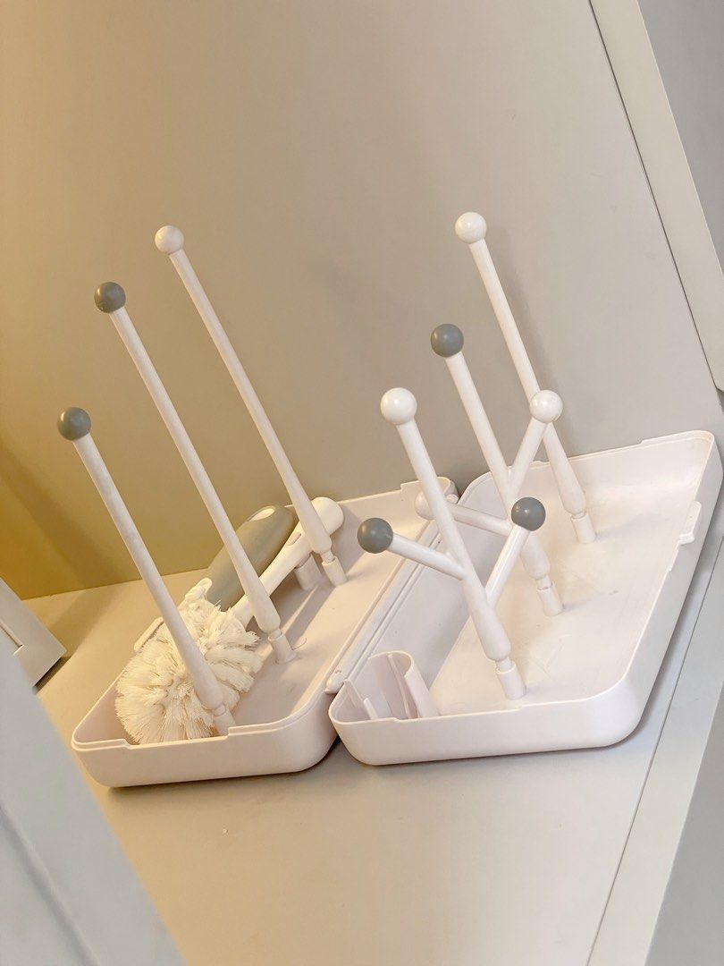 Drying Rack with Bottle Brush / Travel Portable Drying Rack with Brush
