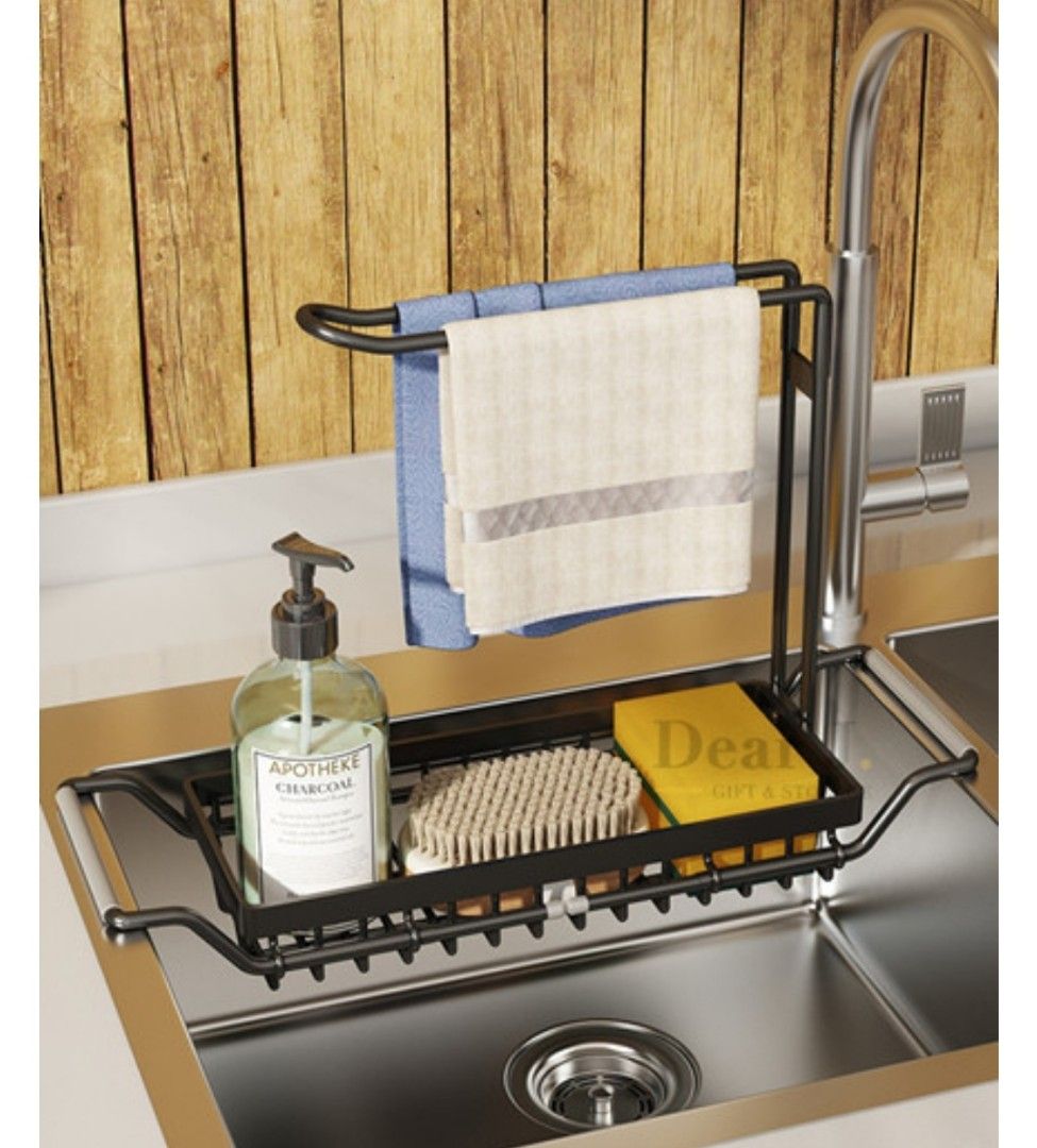 Extendable Sink Rack Retractable Dishwasher Organiser, Furniture & Home ...