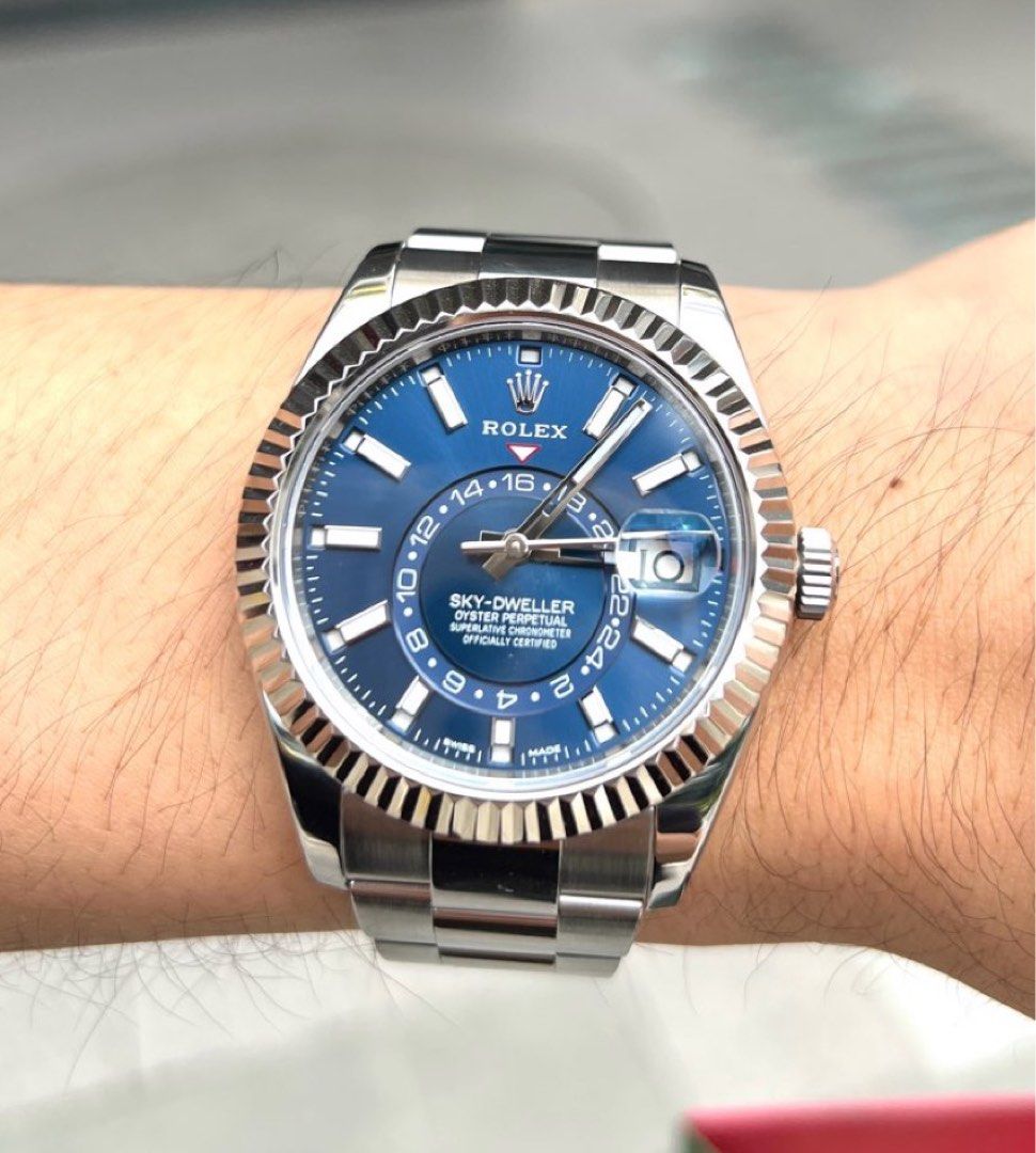 Harga rolex sky dweller blue new arrivals