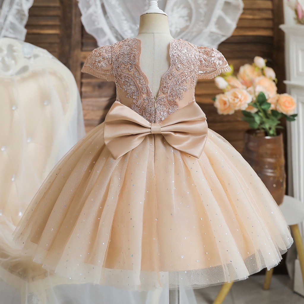Flower girl hotsell dresses beige