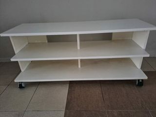 Free Delivery TV Console 3 Shelvings  With Four Wheels
